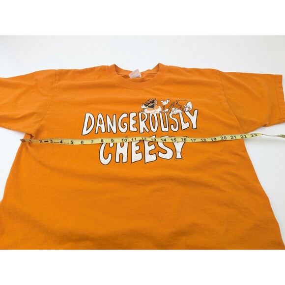 Dangerously Cheesy Cheetos Vintage Orange Graphic Chester Promo T Shirt Size XL - Picture 7 of 8